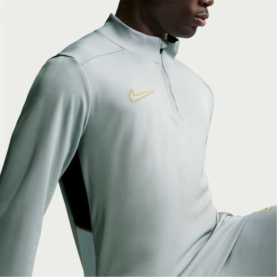 Nike Academy Drill Top Mens Grey/Gold Nike Academy Drill Top Mens Grey/Gold