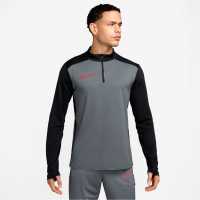 Мъжки горнища с цип Nike Academy Drill Top Mens Grey/Black Nike Academy Drill Top Mens Grey/Black Мъжки горнища с цип