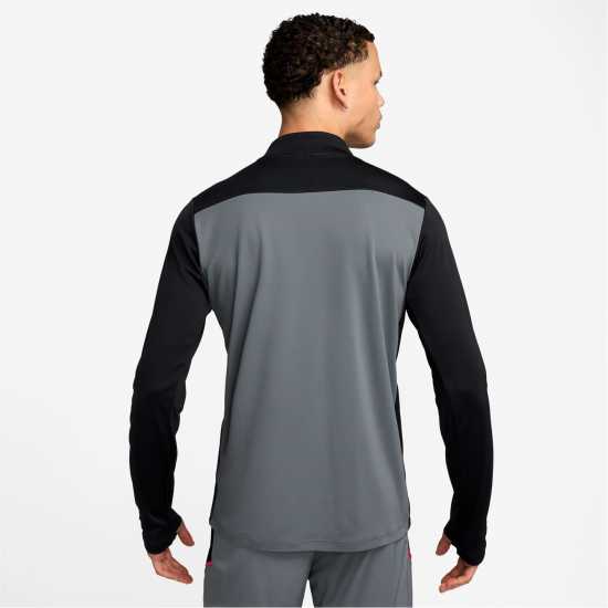 Nike Academy Drill Top Mens Grey/Black Мъжки горнища с цип