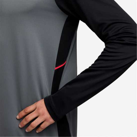 Nike Academy Drill Top Mens Grey/Black Мъжки горнища с цип