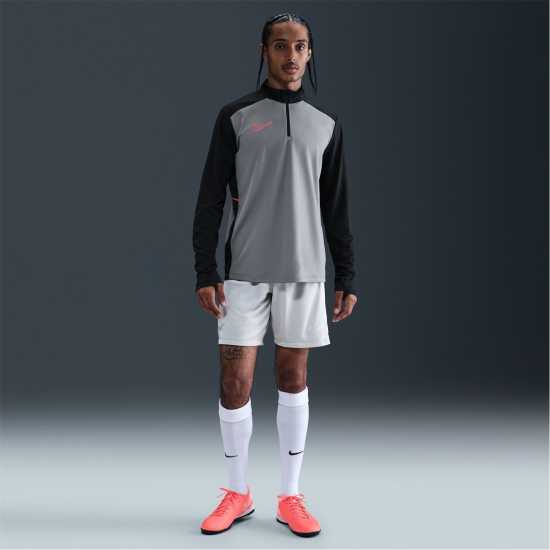 Nike Academy Drill Top Mens Grey/Black Мъжки горнища с цип