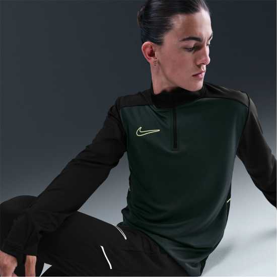 Nike Academy Drill Top Mens Черно/Лайм Nike Academy Drill Top Mens Черно/Лайм