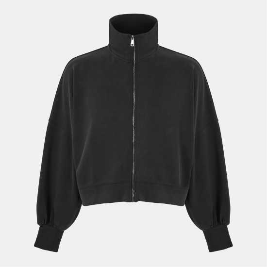 Ted Baker Men's Zipped Funnel Neck Full Zip Fleece Fabric  