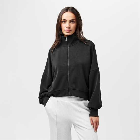 Ted Baker Men's Zipped Funnel Neck Full Zip Fleece Fabric  