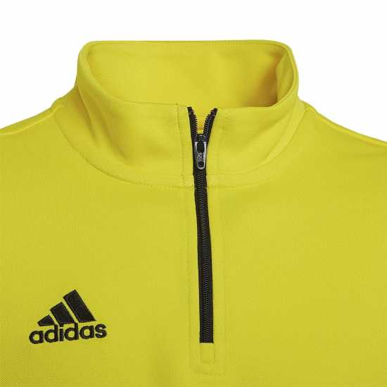 Adidas Детска Спортна Тениска Entrada 22 Training Top Juniors Yellow/Black Детски горнища с цип