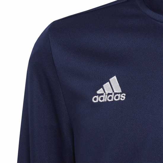 Adidas Детска Спортна Тениска Entrada 22 Training Top Juniors Морска синьо Детски горнища с цип