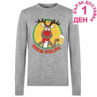 Star Мъжки Коледен Пуловер Christmas Knit Jumper Mens