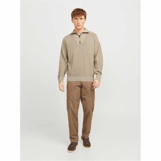 Мъжки полар Jack And Jones Half Zip Knit Mens Посуда Jack And Jones Half Zip Knit Mens Посуда Мъжки полар