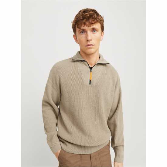 Мъжки полар Jack And Jones Half Zip Knit Mens Посуда Jack And Jones Half Zip Knit Mens Посуда Мъжки полар