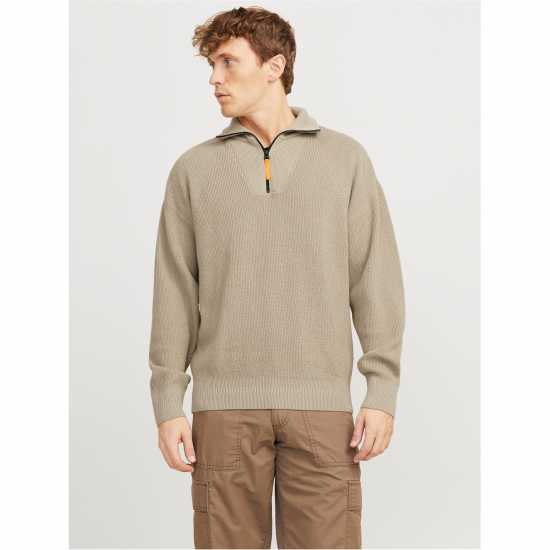 Мъжки полар Jack And Jones Half Zip Knit Mens Посуда Jack And Jones Half Zip Knit Mens Посуда Мъжки полар