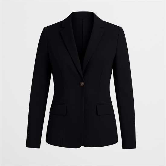 Crepe Button Blazer Crepe Button Blazer