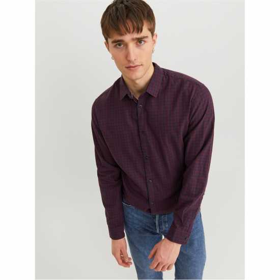 Мъжки ризи Мъжка Риза Гингам Каре Jack And Jones Gingham Shirt Mens Мъжка Риза Гингам Каре Jack And Jones Gingham Shirt Mens Мъжки ризи