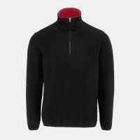 Donnay Мъжко Яке Полар Quarter Zip Fleece Jacket Mens Black Мъжки полар
