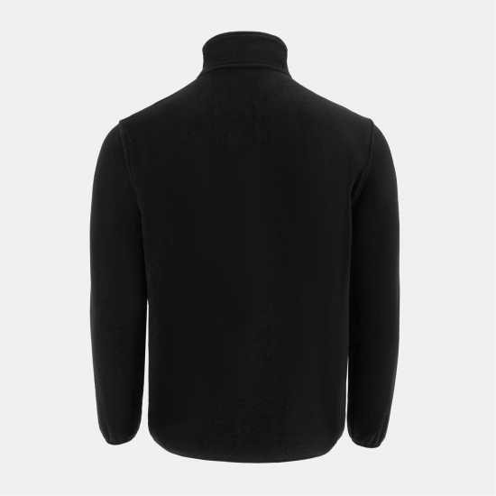Donnay Мъжко Яке Полар Quarter Zip Fleece Jacket Mens Black Мъжки полар