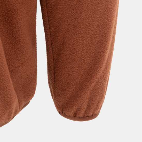 Donnay Мъжко Яке Полар Quarter Zip Fleece Jacket Mens Brown Мъжки полар