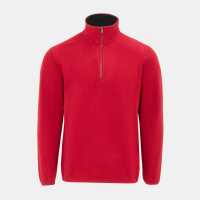 Donnay Мъжко Яке Полар Quarter Zip Fleece Jacket Mens Red Мъжки полар
