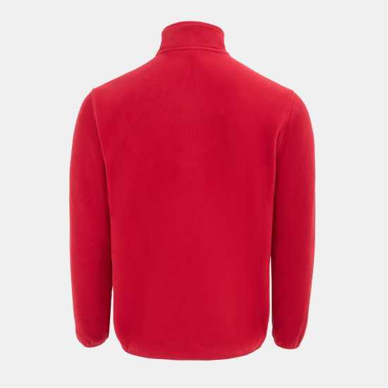 Donnay Мъжко Яке Полар Quarter Zip Fleece Jacket Mens Red Мъжки полар