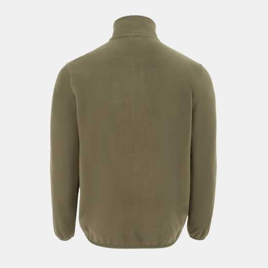 Donnay Мъжко Яке Полар Quarter Zip Fleece Jacket Mens Green Мъжки полар