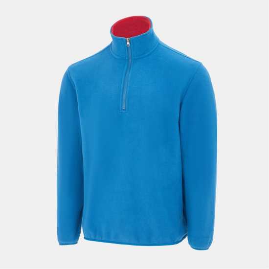Donnay Мъжко Яке Полар Quarter Zip Fleece Jacket Mens Blue Мъжки полар