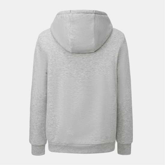 Slazenger Borg Lined Fleece Hoodie Mens Сив марл 