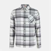 Soulcal Карирана Дамска Риза Check Shirt Sn54 White/Grey 