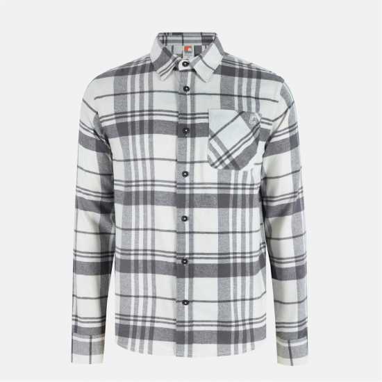 Soulcal Карирана Дамска Риза Check Shirt Sn54 White/Grey 