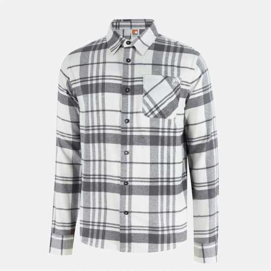 Soulcal Карирана Дамска Риза Check Shirt Sn54 White/Grey 