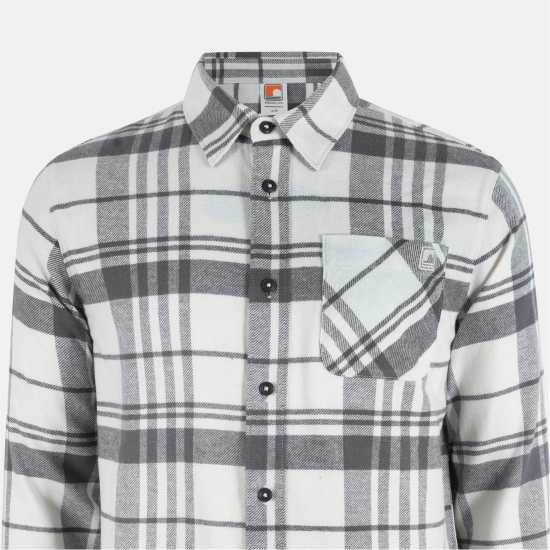 Soulcal Карирана Дамска Риза Check Shirt Sn54 White/Grey 