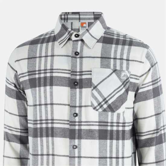 Soulcal Карирана Дамска Риза Check Shirt Sn54 White/Grey 