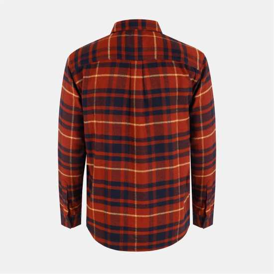 Soulcal Men's Soul Check Long-Sleeve Patterned Shirt Червен/Син 