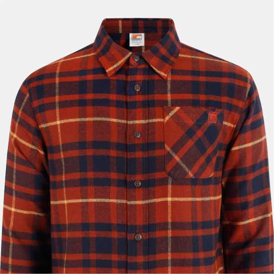 Soulcal Men's Soul Check Long-Sleeve Patterned Shirt Червен/Син 