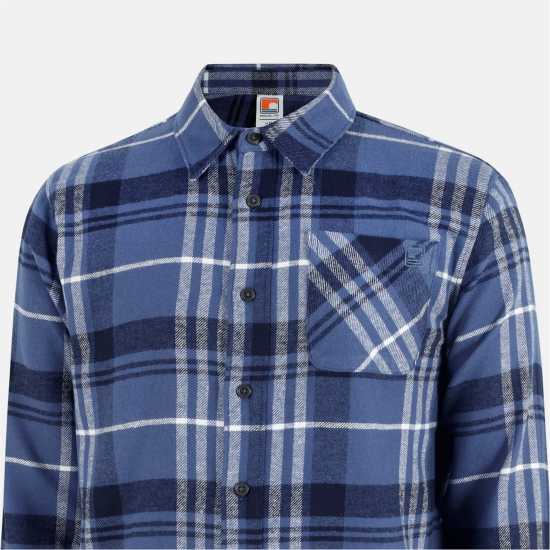 Soulcal Карирана Дамска Риза Check Shirt Sn54 Navy Soulcal Карирана Дамска Риза Check Shirt Sn54 Navy