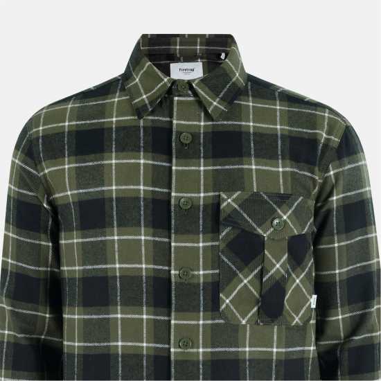 Firetrap Anthm Shirt Sn54 Khaki 