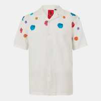 Luke Havanah 55 Shrt Sn99 White Abstract Мъжки ризи