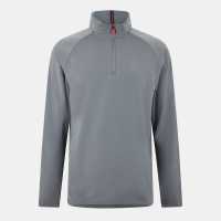 Luke Quarter Zip Funnel Fleece Среден сив 
