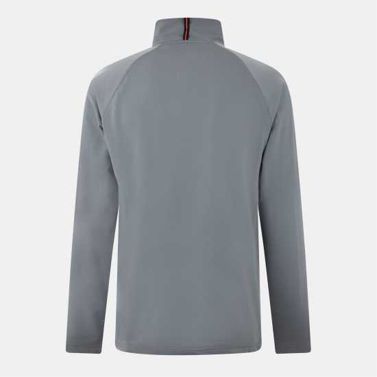 Luke Quarter Zip Funnel Fleece Среден сив 