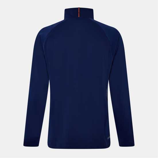 Luke quarter Zip Funnel Fleece Морска синьо 