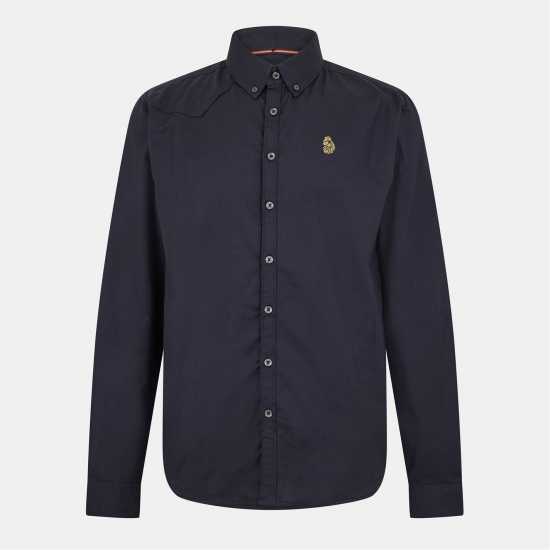 Мъжка Риза Luke Oxford L/s Shirt Mens Jet Black Мъжки ризи