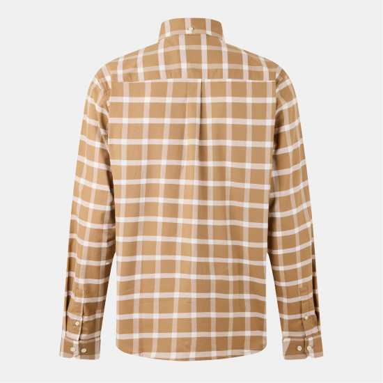 Мъжки ризи Мъжка Риза Luke Oxford L/s Shirt Mens Ecru Caramel Мъжка Риза Luke Oxford L/s Shirt Mens Ecru Caramel Мъжки ризи