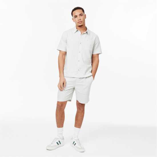 Jack Wills Short Sleeve Linen Shirt Лак Мъжки ризи