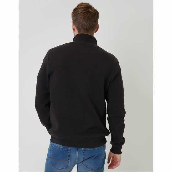 Threadbare Men's Quarter Zip Fleece Черно 