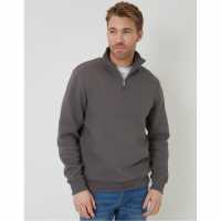 Threadbare Men's Quarter Zip Fleece Сланина 