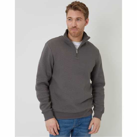Threadbare Men's Quarter Zip Fleece Сланина Threadbare Men's Quarter Zip Fleece Сланина