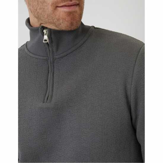 Threadbare Men's Quarter Zip Fleece Сланина Threadbare Men's Quarter Zip Fleece Сланина