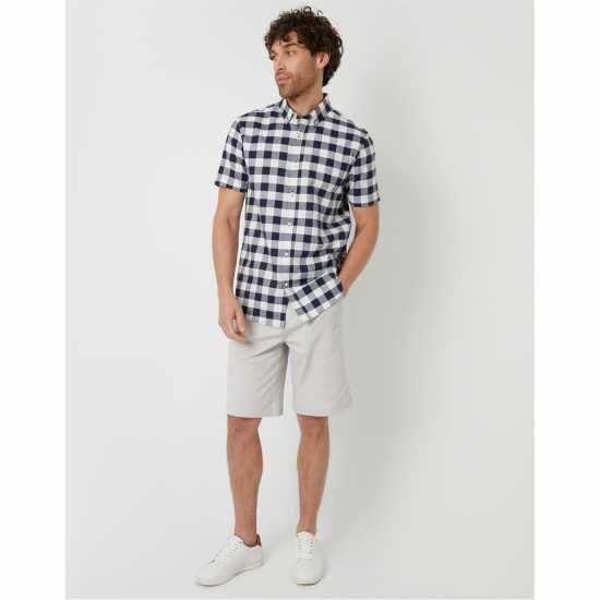 Мъжки ризи Threadbare Tb Ss Marc Shrt Sn99 Морска синьо Threadbare Tb Ss Marc Shrt Sn99 Морска синьо Мъжки ризи