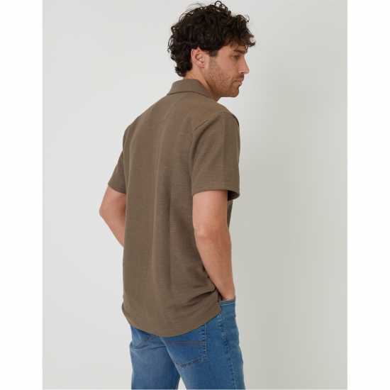 Мъжки ризи Threadbare Sht Ss Antti Sn99 Khaki Threadbare Sht Ss Antti Sn99 Khaki Мъжки ризи
