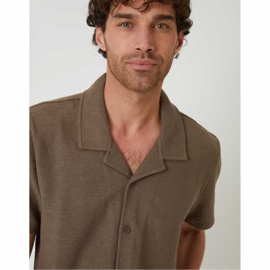 Мъжки ризи Threadbare Sht Ss Antti Sn99 Khaki Threadbare Sht Ss Antti Sn99 Khaki Мъжки ризи