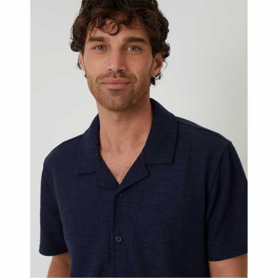 Threadbare Sht Ss Antti Sn99 Navy Мъжки ризи