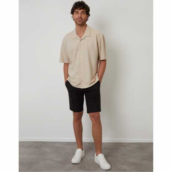 Мъжки ризи Threadbare Sht Ss Antti Sn99 Stone Threadbare Sht Ss Antti Sn99 Stone Мъжки ризи