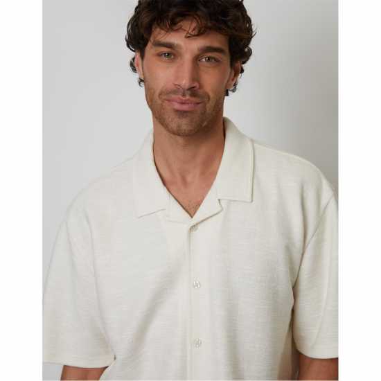 Threadbare Sht Ss Antti Sn99 Ecru Мъжки ризи